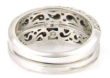 Load image into Gallery viewer, .54ct Antique Style Engagement Ring Set 18KT White Gold