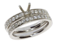 Load image into Gallery viewer, Diamond Semi Mount Engagement Ring 14KT White Gold