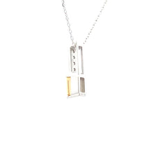 Load image into Gallery viewer, .06ct Citrine Diamond Fashion Pendants 10KT White Gold