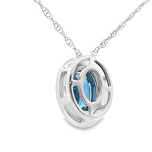 Load image into Gallery viewer, London Blue Topaz Fashion Pendants 10KT White Gold