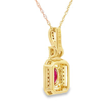 Load image into Gallery viewer, .66ct Ruby Diamond Fashion Pendants 10KT Yellow Gold