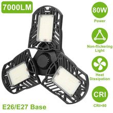 将图片加载到图库查看器,iMounTEK E26 /E27 80W 7000LM 6500K LED Garage Ceiling Light