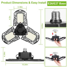 将图片加载到图库查看器,iMounTEK E26 /E27 80W 7000LM 6500K LED Garage Ceiling Light
