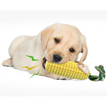 Load image into Gallery viewer, Indestructible Tough Durable Chew Corn Squeaker Interactive Dog Toys