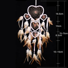 将图片加载到图库查看器,Indian Wolf Dream Catcher With Brown Feathers Dream-catcher Bead Beautiful Home Hanging Decoration Fashion Handmade Ornament Gift Wall Decor For Bedroom Festival Celebration Boho Moon Dream Catcher