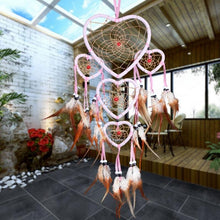 将图片加载到图库查看器,Indian Wolf Dream Catcher With Brown Feathers Dream-catcher Bead Beautiful Home Hanging Decoration Fashion Handmade Ornament Gift Wall Decor For Bedroom Festival Celebration Boho Moon Dream Catcher