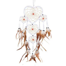 将图片加载到图库查看器,Indian Wolf Dream Catcher With Brown Feathers Dream-catcher Bead Beautiful Home Hanging Decoration Fashion Handmade Ornament Gift Wall Decor For Bedroom Festival Celebration Boho Moon Dream Catcher