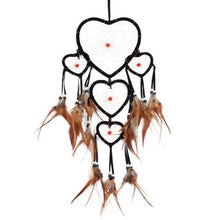 将图片加载到图库查看器,Indian Wolf Dream Catcher With Brown Feathers Dream-catcher Bead Beautiful Home Hanging Decoration Fashion Handmade Ornament Gift Wall Decor For Bedroom Festival Celebration Boho Moon Dream Catcher