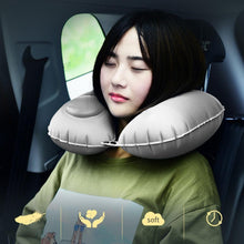 Load image into Gallery viewer, Inflatable Air Pillows U Shaped Portable Sleeping Break Neck Pillow Nap Head Rest Cushion for Outdoor Camping Travel Hiking Car Functional Inflatable Neck Pillow Inflatable U Shaped Travel Pillow Car Head Neck Rest Air Cushion for Travel Neck Pillow