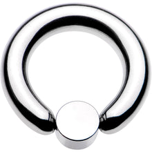 Load image into Gallery viewer, 6G 1/2 White Faux Opal 6mm Disc BCR Captive Ring