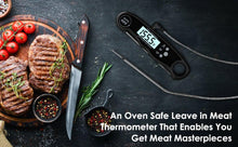 将图片加载到图库查看器,Instant Read Meat Thermometer Upgraded Instant Read Meat Thermometer 2-in-1 Ultra Fast Digital Meat Thermometer for Cooking Oven Safe Food Thermometer Waterproof Ultra Fast Digital Food Water Milk Thermometer for Outdoor Cooking BBQ and Kitchen