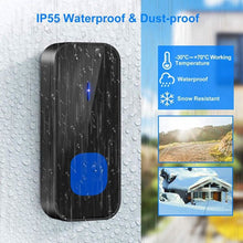 将图片加载到图库查看器,IP55 Waterproof Multi-Melody Wireless Doorbell Rings