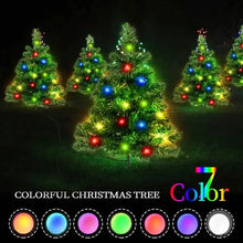 Load image into Gallery viewer, IP65 Waterproof Solar Powered Prelit Small Christmas Tree