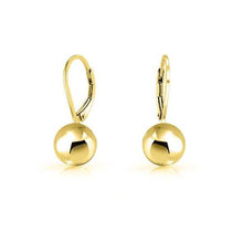 Load image into Gallery viewer, Italian Sterling Silver Leverback Ball Earrings