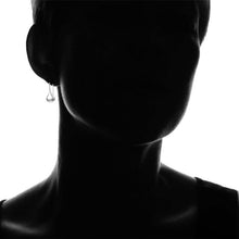 Load image into Gallery viewer, Italian Sterling Silver Puffed Teardrop Earrings by Verona