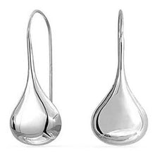 将图片加载到图库查看器,Italian Sterling Silver Puffed Teardrop Earrings
