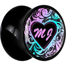 将图片加载到图库查看器,Custom Tribal Initial Acrylic Personalized Saddle Plug - buy 2 for a pair