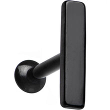 将图片加载到图库查看器,1/4 9mm Black IP Rectangle Internal Thread Daith Cartilage Tragus