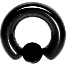 Load image into Gallery viewer, 2G 9/16 Clear Gem 8mm Disc Black BCR Captive Ring