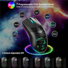 将图片加载到图库查看器,J900 Honeycomb Hollow Wired Gaming Mouse