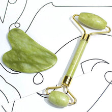 将图片加载到图库查看器,Jade Roller & Gua Sha Set Facial Beauty Tools Face Roller Skin Massager