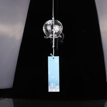 Load image into Gallery viewer, Japan Style Hand-paint Sakura Glass Wind Chimes Creative Gifts Painted Window & Door Hanging Bells Decorations Hanging Wind Chime Pendant Label Chimes Wind Bells Gift For Mom Home