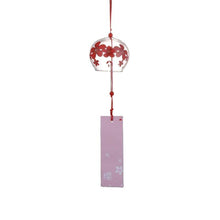 Load image into Gallery viewer, Japan Style Hand-paint Sakura Glass Wind Chimes Creative Gifts Painted Window & Door Hanging Bells Decorations Hanging Wind Chime Pendant Label Chimes Wind Bells Gift For Mom Home