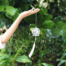 Load image into Gallery viewer, Japan Style Hand-paint Sakura Glass Wind Chimes Creative Gifts Painted Window & Door Hanging Bells Decorations Hanging Wind Chime Pendant Label Chimes Wind Bells Gift For Mom Home