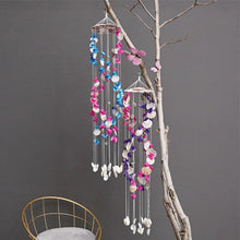 将图片加载到图库查看器,Japanese Wind Chimes Bells Hanging Ornaments Mobile Portable Waterproof Outdoor Wind-chime Mediterranean Style Home Garden Yard Decoration Natural Shell Wind Chimes Birthday Gifts