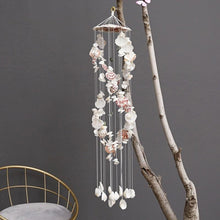 将图片加载到图库查看器,Japanese Wind Chimes Bells Hanging Ornaments Mobile Portable Waterproof Outdoor Wind-chime Mediterranean Style Home Garden Yard Decoration Natural Shell Wind Chimes Birthday Gifts