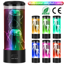 Load image into Gallery viewer, Jellyfish Lava Lamp Multicolor Changing Mood Night Light