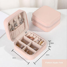 Load image into Gallery viewer, Jewelry Organizer Display Travel PU Leather Jewelry Case Boxes Travel Portable Jewelry Box Storage Organizer Earring Holder Gift Jewellery Box Organizer Small Portable PU Leather Travel Jewelry Storage Case for Rings Earrings Necklace