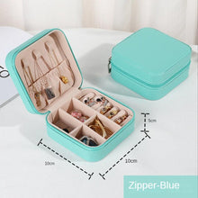 Load image into Gallery viewer, Jewelry Organizer Display Travel PU Leather Jewelry Case Boxes Travel Portable Jewelry Box Storage Organizer Earring Holder Gift Jewellery Box Organizer Small Portable PU Leather Travel Jewelry Storage Case for Rings Earrings Necklace