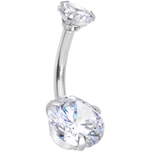将图片加载到图库查看器,Clear Gem Enchanted Hearts Dangle Belly Ring