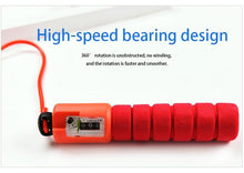 将图片加载到图库查看器,Jump Rope Skipping Electronic Counter Adjustable Fast Speed Counting Skipping Rope Wire Gym Workout Professional Sponge Jump Rope With Electronic Counter Soft Adjustable Fast Speed Counting Skipping Rope