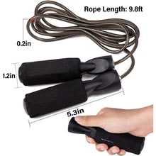 Load image into Gallery viewer, Jump Rope Speed Jumping Steel Wire Double Skipping Workout Fitness Training Adjustable Length Ropeless Skipping Rope Weighted Jump Rope Tangle-Free Rapid Speed Cordless Jump Rope Fits Any Skill Level Best For Fitness Indoor Ourdoor