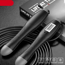 Load image into Gallery viewer, Jump Rope With Counter Adjustable Digital Counting Jumping Rope LCD Digital Counting Skipping Ropes Adjustable Weight Calories Time Setting With Sound Reminder Jump Ropes For Fitness Exercise Workout Gym