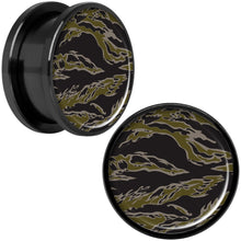 将图片加载到图库查看器,Tiger Camo Print Black Anodized Screw Fit Plug Set 18mm