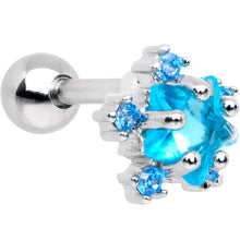 将图片加载到图库查看器,Aqua CZ Gem Stardust Tragus Cartilage Earring