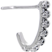 Load image into Gallery viewer, 20G Halloween Scary Skulls Faux Hoop L Shaped Nose Ring