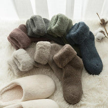 Load image into Gallery viewer, Kawaii Cute Socks Thicker Solid Socks Merino Wool Rabbit Socks Against Cold Snow Winter Warm Funny Happy Unisex Thick Warm Socks For Men And Women