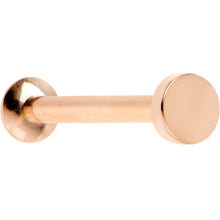 Load image into Gallery viewer, 5/16 Rose Gold IP 3mm Circle Internal Thread Daith Cartilage Tragus