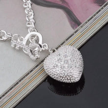 Load image into Gallery viewer, "Key To My Heart" Toggle Charm Bracelet