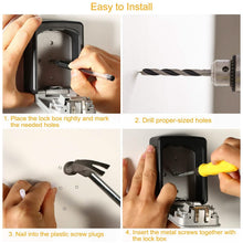 Load image into Gallery viewer, Keys Storage Lock Box with 4 Digits Combination