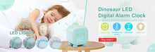 将图片加载到图库查看器,Kids Alarm Clock Cute Dinosaur Kids Alarm Clock with Dinosaur Digital Alarm Clock for Kids Bedroom Cute Bedside Clock Children's Sleep Trainer Wake Up Light and Night Light with Digital Alarm Clock For Kids Bedside Clock Children Wake Up Night Light