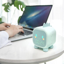 将图片加载到图库查看器,Kids Alarm Clock Cute Dinosaur Kids Alarm Clock with Dinosaur Digital Alarm Clock for Kids Bedroom Cute Bedside Clock Children's Sleep Trainer Wake Up Light and Night Light with Digital Alarm Clock For Kids Bedside Clock Children Wake Up Night Light