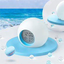 将图片加载到图库查看器,Kids Digital Alarm Clock 7 Color Night Light Snooze Temperature Detect Children Sleep Bedside Color Night Light Snooze Temperature Detect for Toddler Children Boys and Girls Students to Wake up at Bedroom Bedside Cute Wake Up Timer Alarm Clock