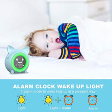 Load image into Gallery viewer, Kids Digital Alarm Clock with Night Light