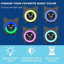 Load image into Gallery viewer, Kids Digital Alarm Clock with Night Light