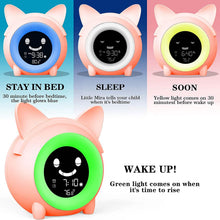 Load image into Gallery viewer, Kids Digital Alarm Clock with Night Light